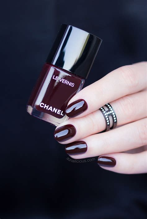 chanel graphite nail polish dupe|dark red nail polish like Chanel.